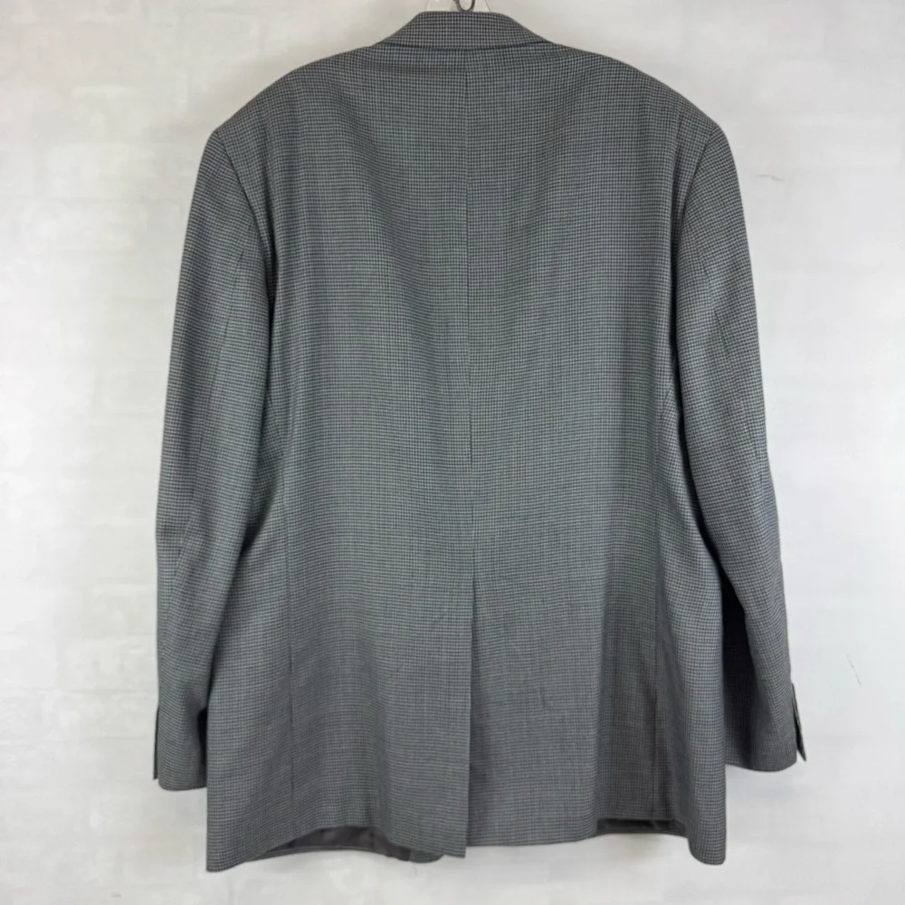 Lauren Ralph Lauren Houndstooth Blazer Mens‎ 44L Wool Silk Sport Coat